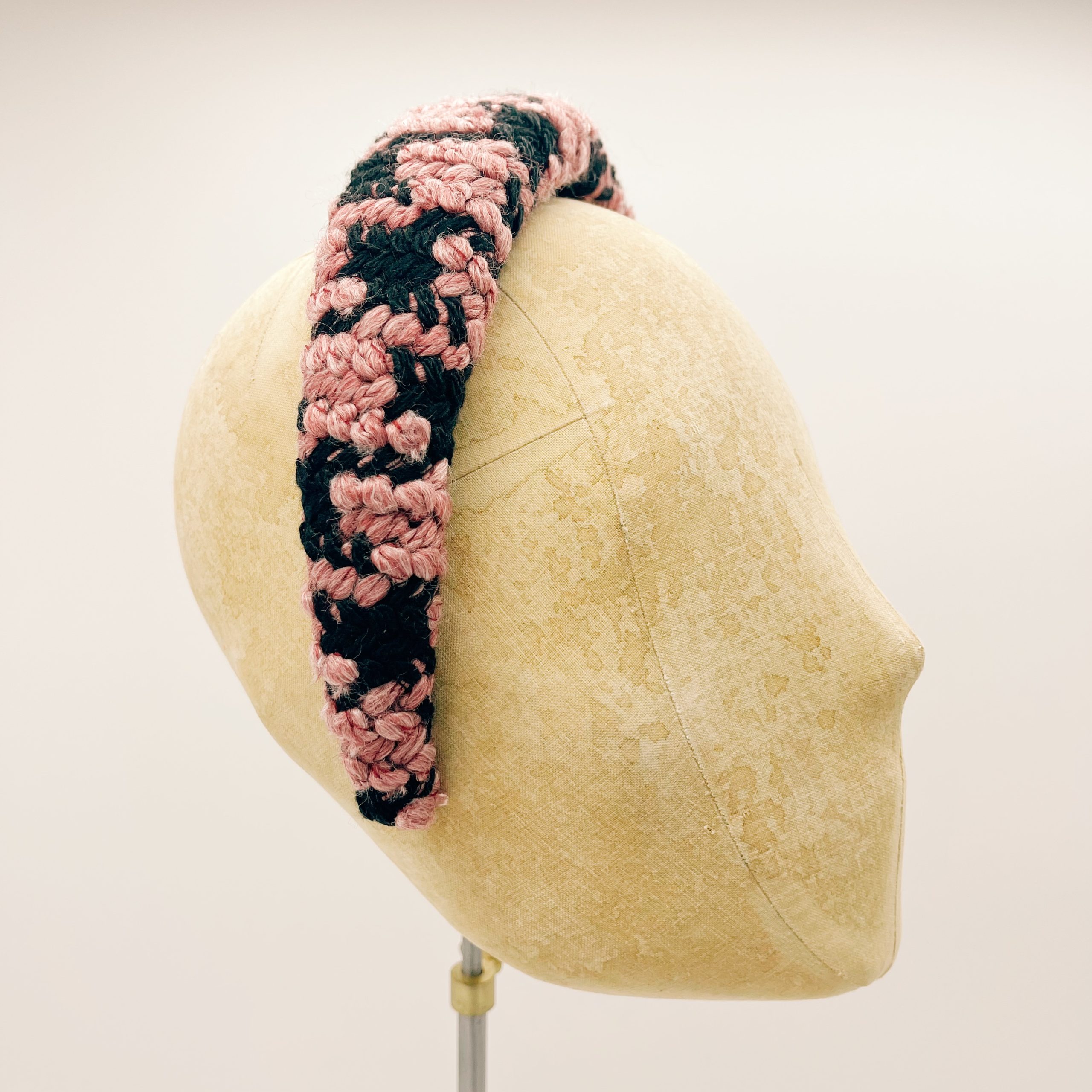 Cerchietto Pink Bouclé Padded