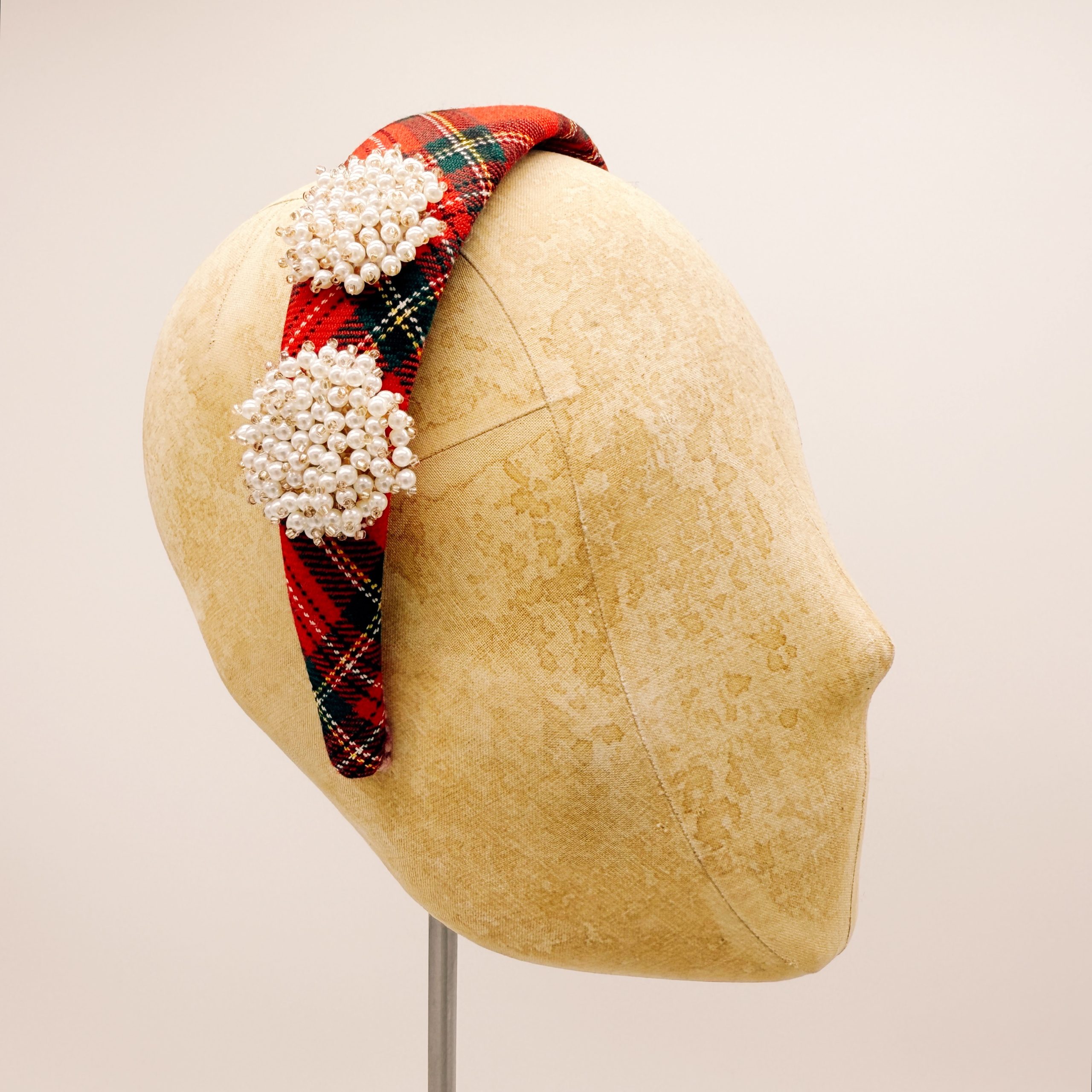 Cerchietto Classic Red Tartan series #10