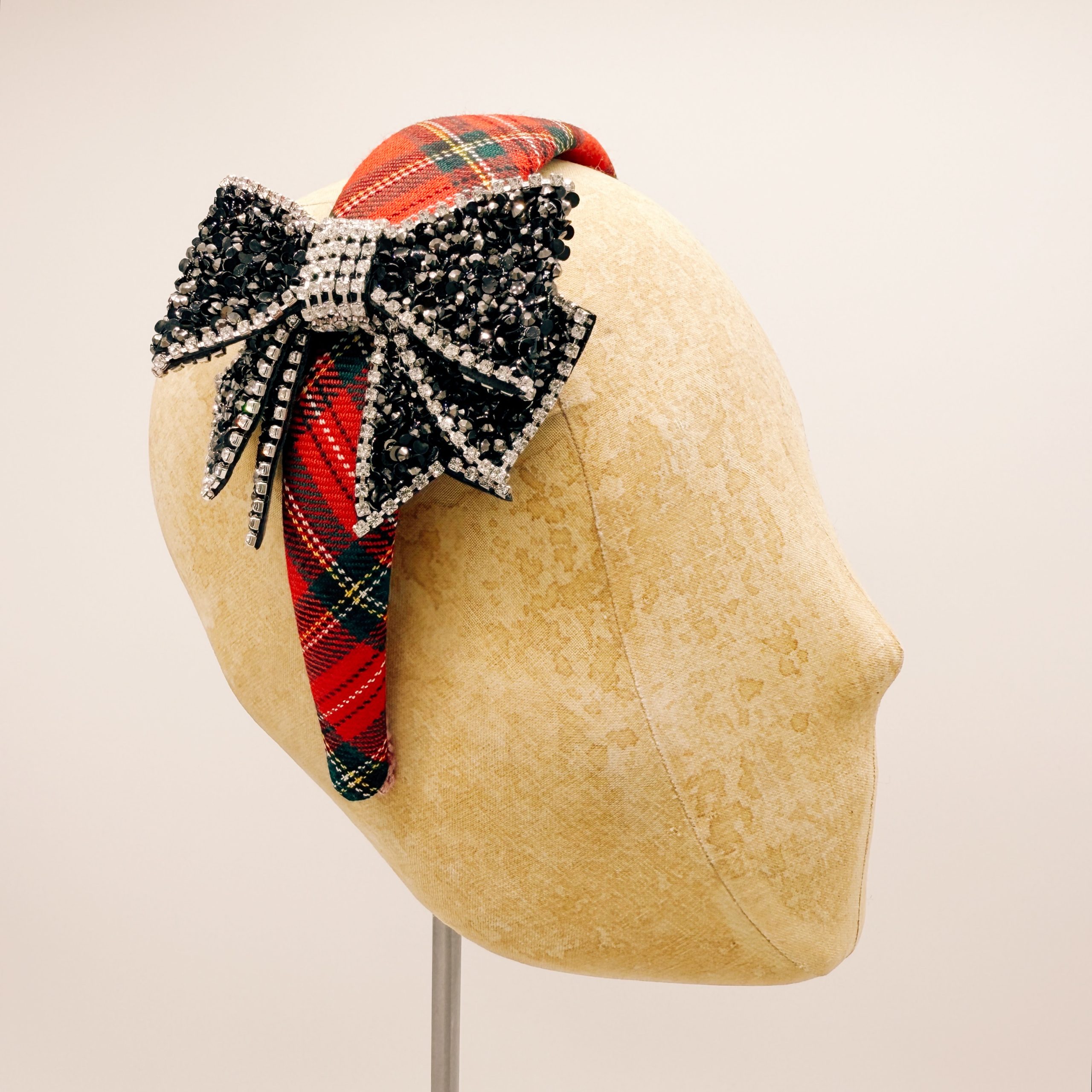 Cerchietto Classic Red Tartan series #11