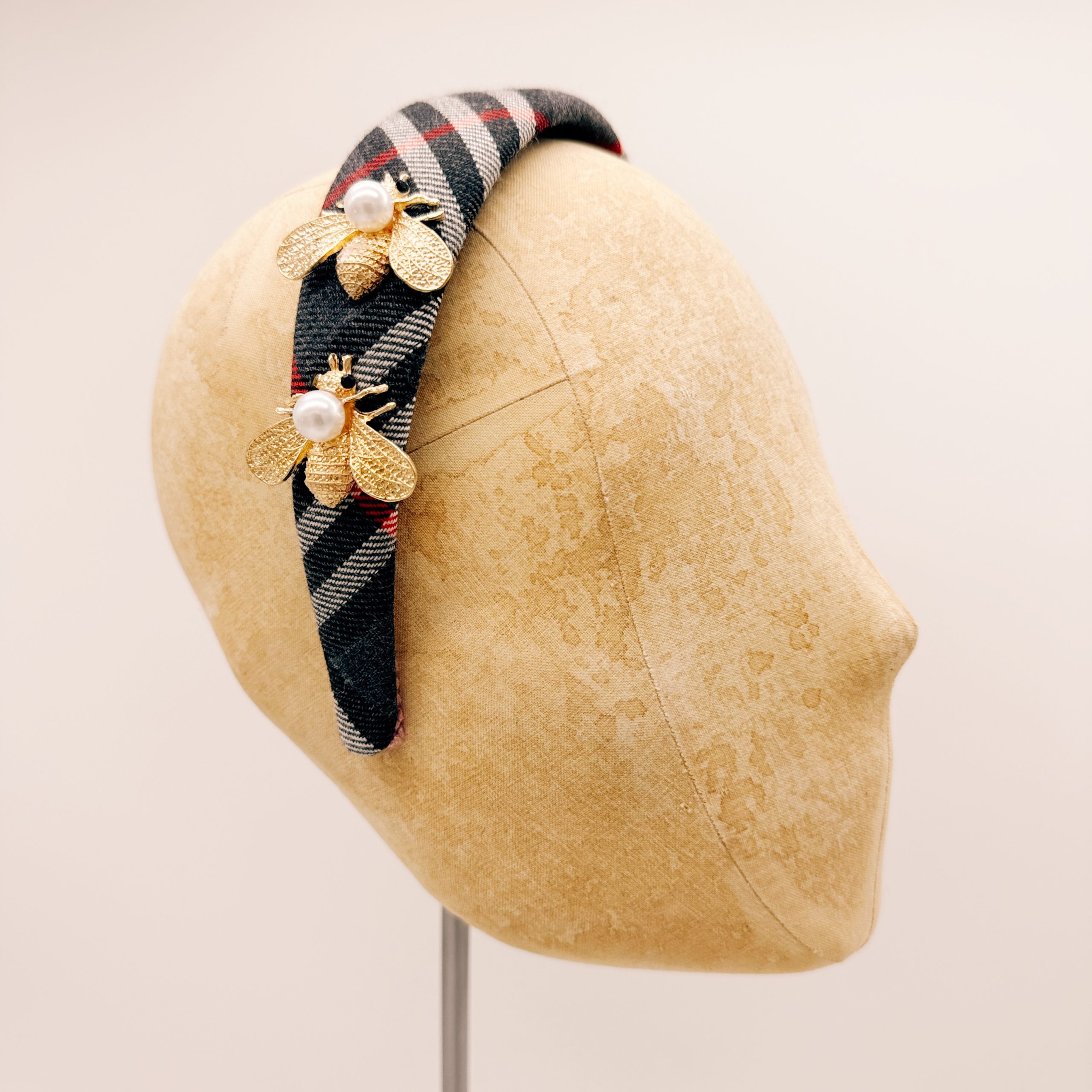 Cerchietto Classic Grey Tartan series #5