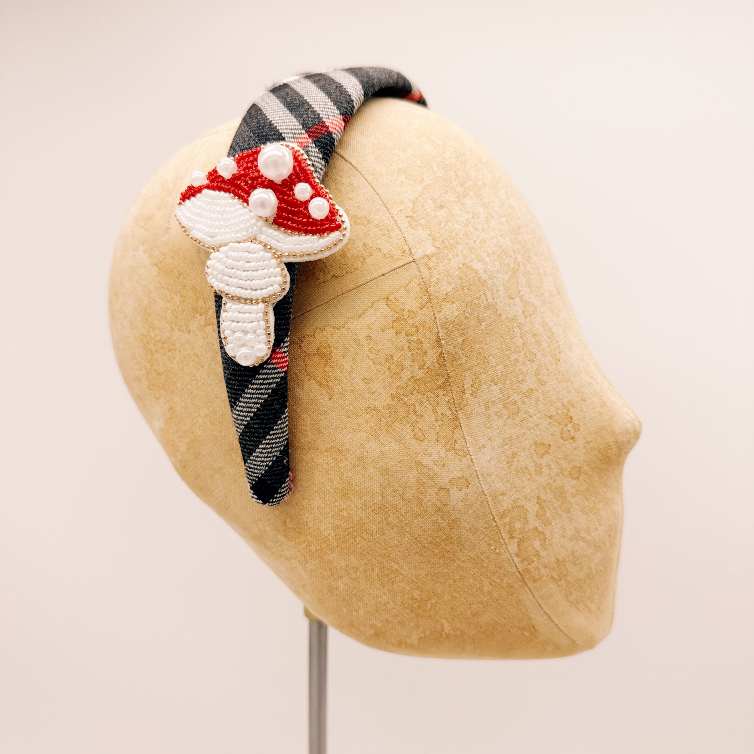 Cerchietto Classic Grey Tartan series #7