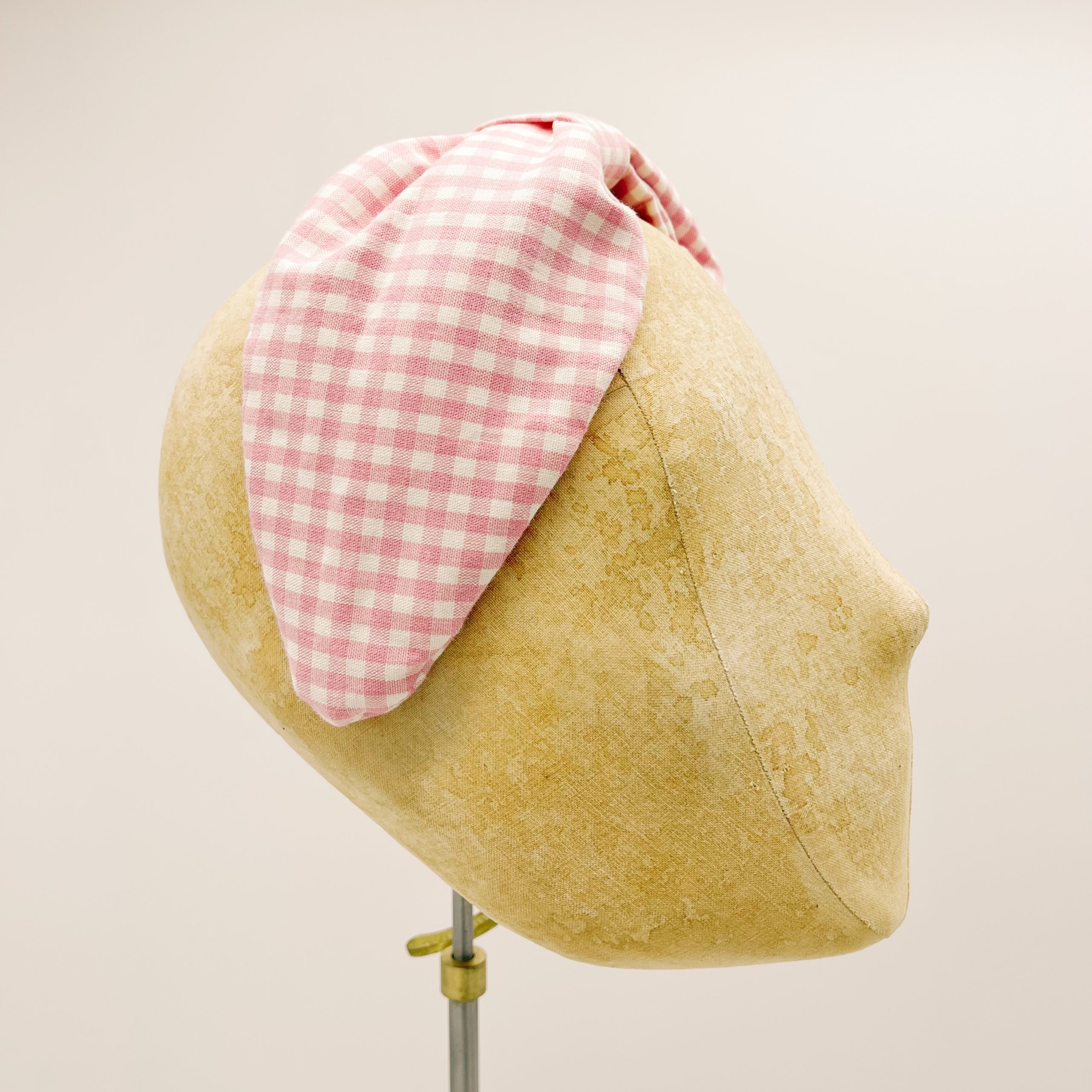 Cerchietto Vichy Pink Leaf