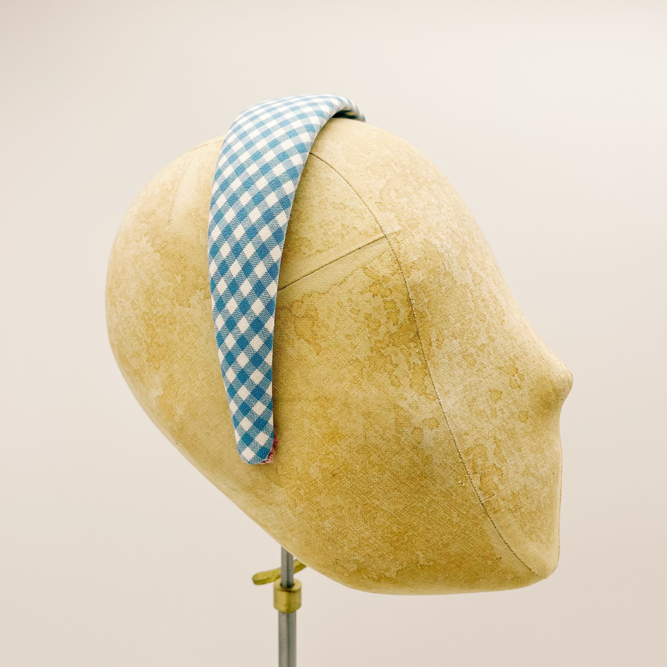 Cerchietto Vichy Light Blue