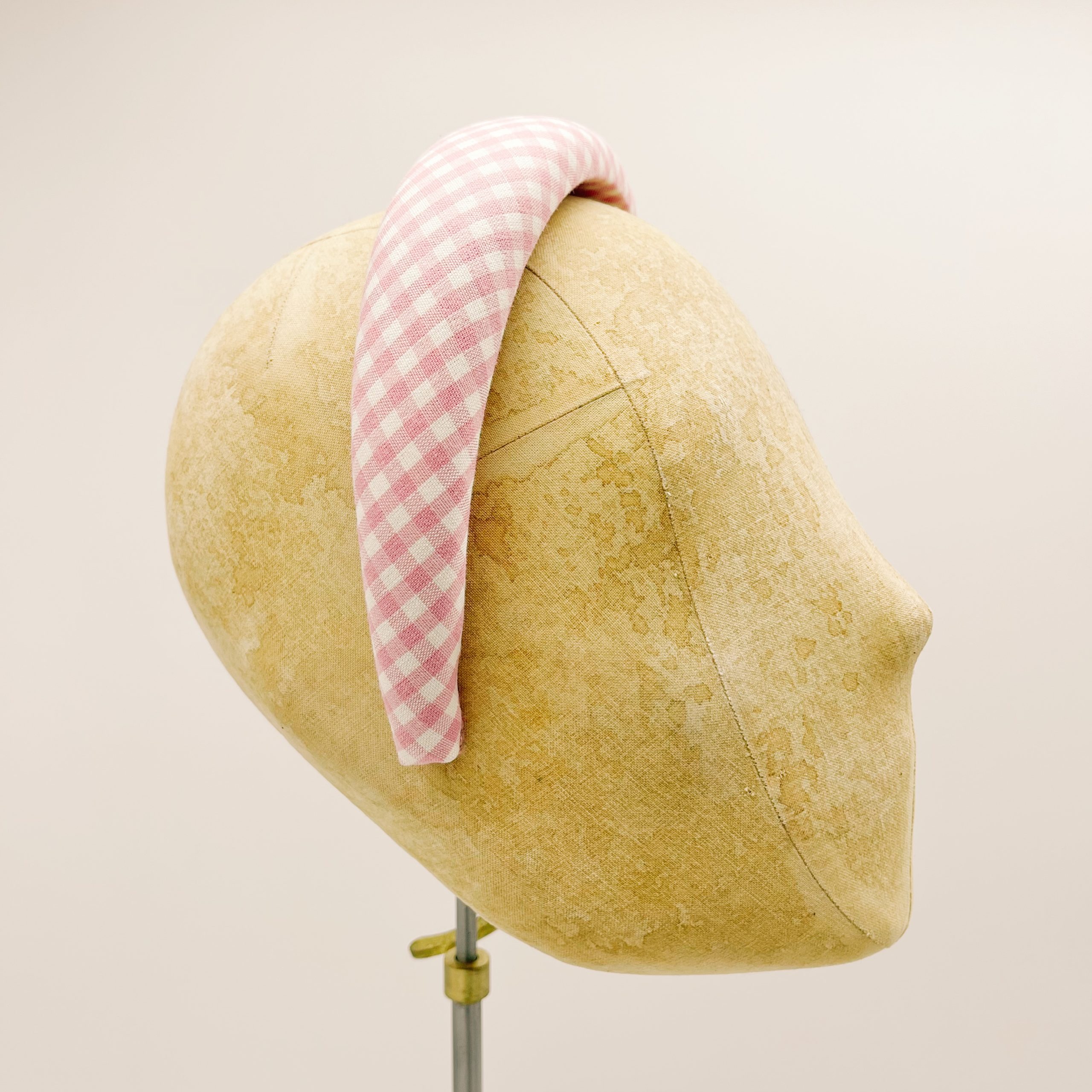 Cerchietto Vichy Pink Padded